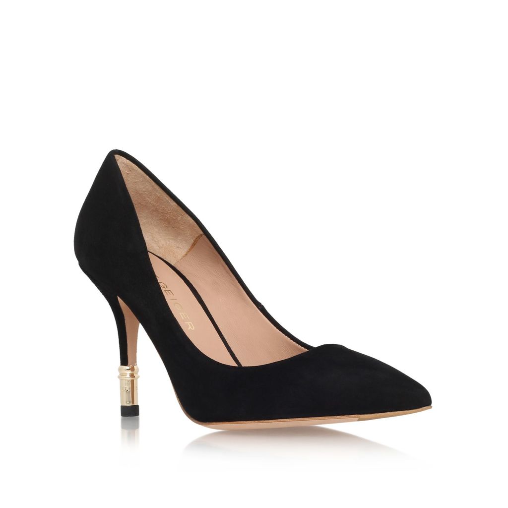 Charing High Heel Court Shoes, Black - predominant colour: black; occasions: work, creative work; material: suede; heel height: high; heel: stiletto; toe: pointed toe; style: courts; finish: plain; pattern: plain; season: a/w 2015
