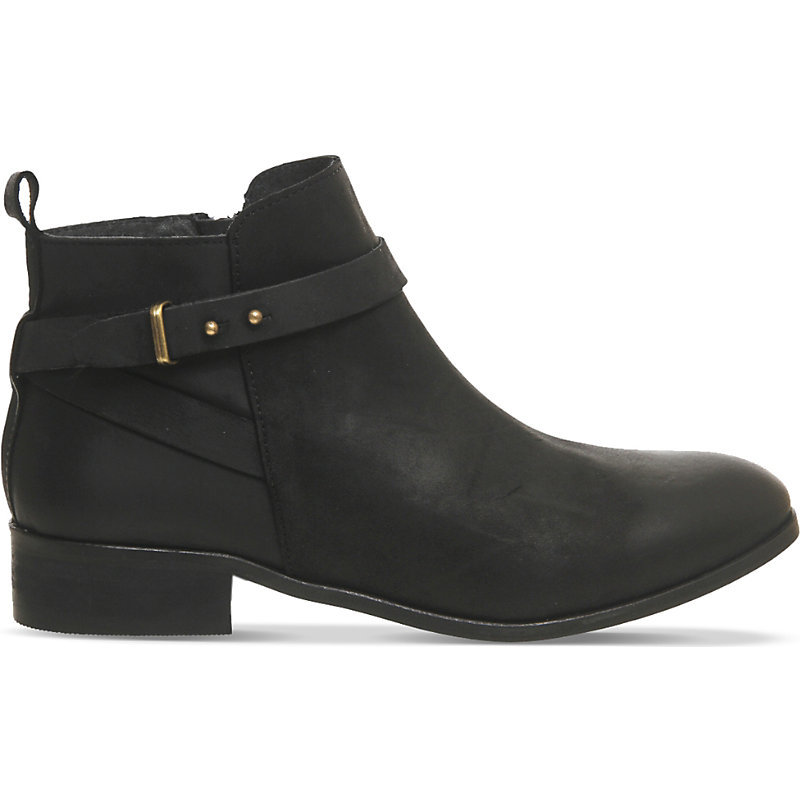 Instinct Leather Ankle Boots, Women's, Eur 38 / 5 Uk Women, Black Leather - predominant colour: black; occasions: casual, creative work; material: leather; heel height: flat; heel: standard; toe: round toe; boot length: ankle boot; style: standard; finish: plain; pattern: plain; season: a/w 2015