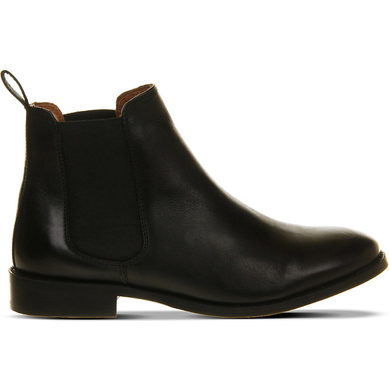 Bramble Leather Chelsea Boots, Women's, Eur 38 / 5 Uk Women, Black Leather - predominant colour: black; occasions: casual, creative work; material: leather; heel height: flat; embellishment: elasticated; heel: standard; toe: round toe; boot length: ankle boot; style: standard; finish: plain; pattern: plain; season: a/w 2015