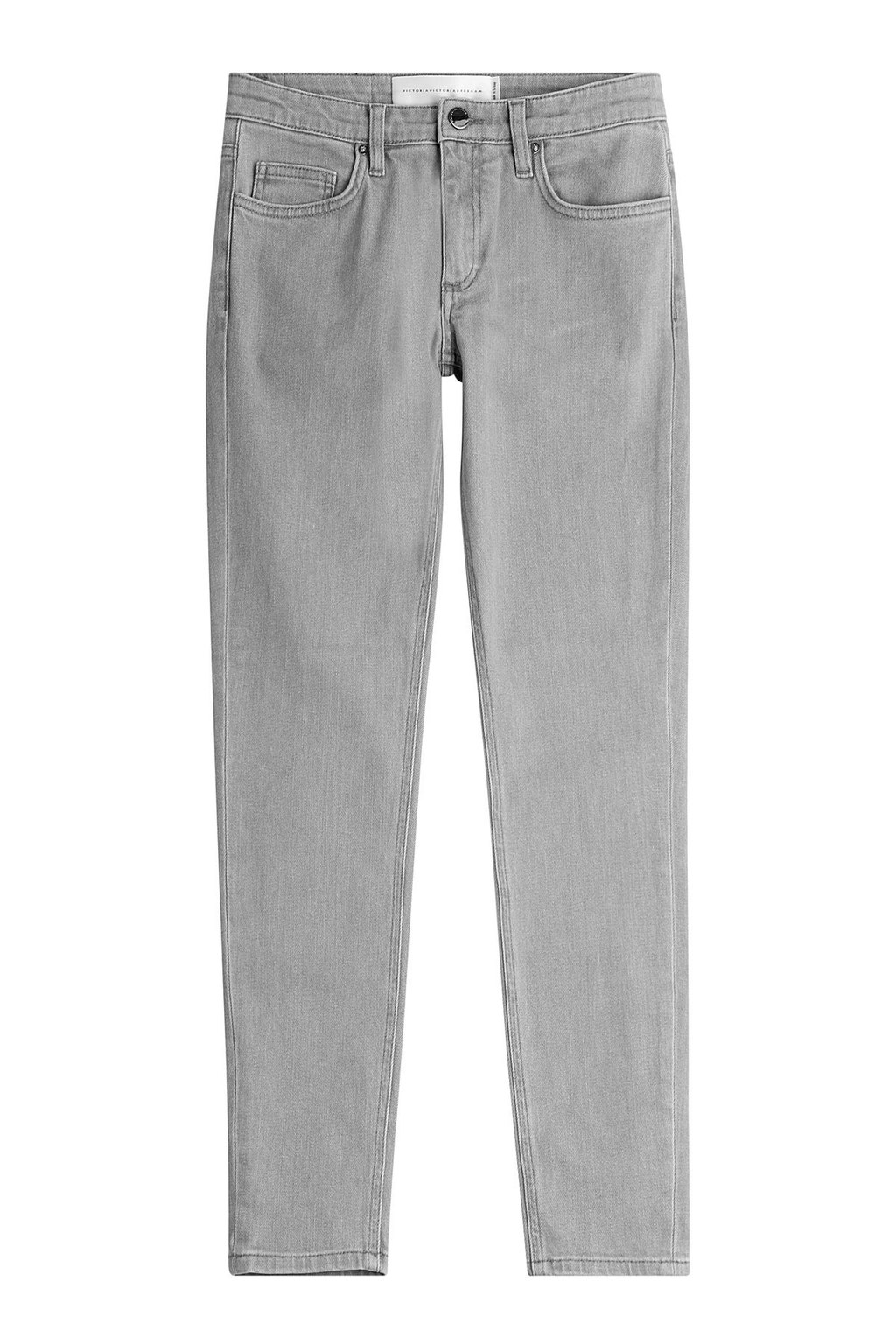 Skinny Jeans Grey - style: skinny leg; length: standard; pattern: plain; pocket detail: traditional 5 pocket; waist: mid/regular rise; predominant colour: light grey; occasions: casual; fibres: cotton - 100%; texture group: denim; pattern type: fabric; season: a/w 2015