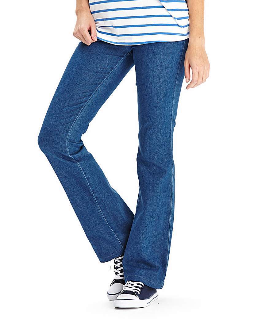 Bootcut Jeggings Long - length: standard; pattern: plain; style: jeggings; waist: mid/regular rise; predominant colour: denim; occasions: casual; fibres: cotton - stretch; texture group: denim; pattern type: fabric; season: a/w 2015
