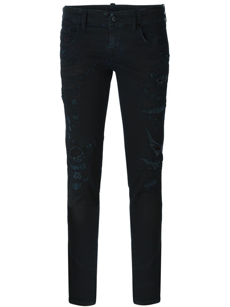 'grupee. 0849 K' Jeans, Women's, Black - style: skinny leg; length: standard; pattern: plain; pocket detail: traditional 5 pocket; waist: mid/regular rise; predominant colour: denim; occasions: casual; fibres: cotton - stretch; texture group: denim; pattern type: fabric; season: a/w 2015
