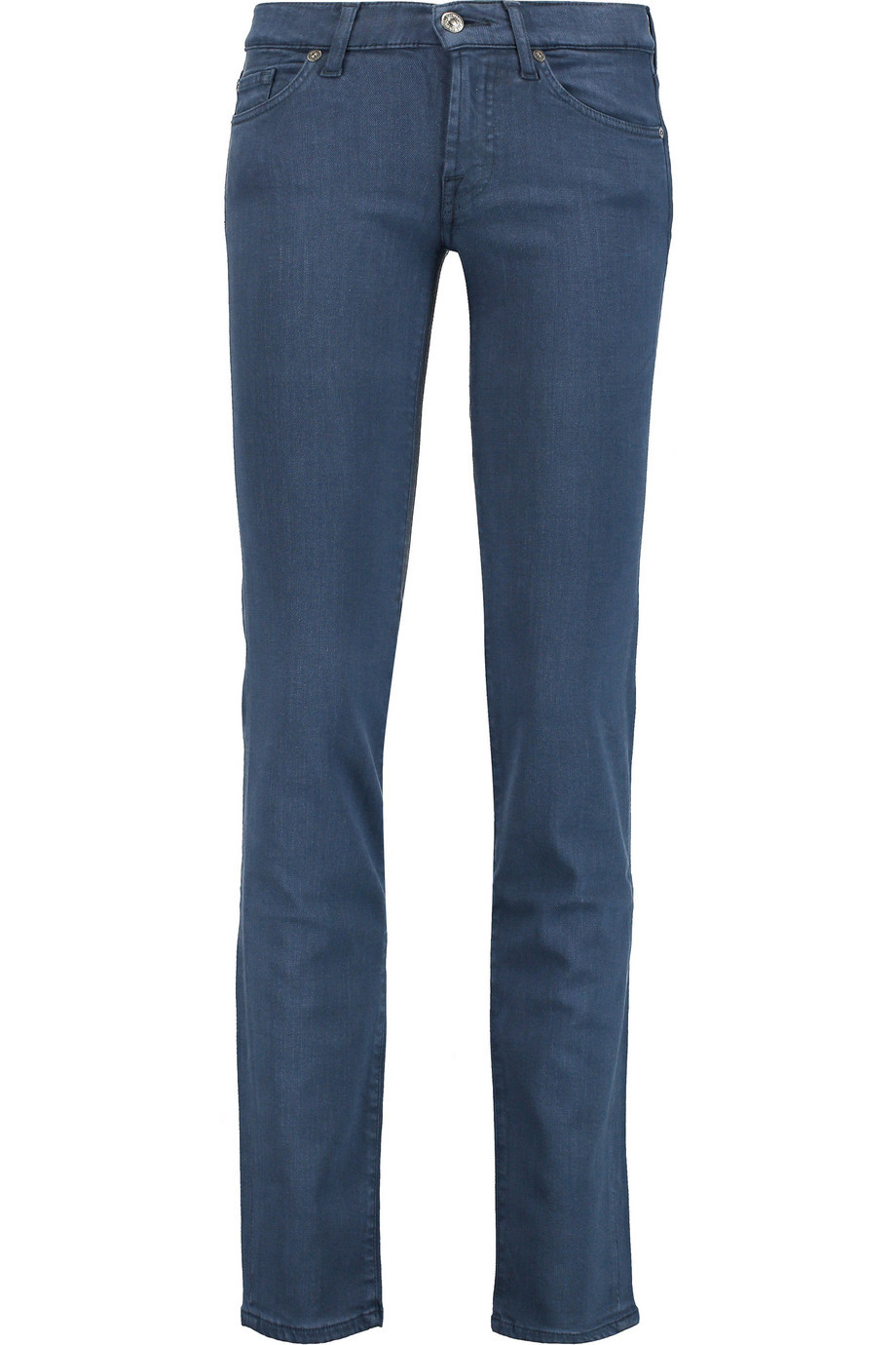 Roxanne Low Rise Skinny Jeans Mid Denim - style: skinny leg; length: standard; pattern: plain; waist: low rise; pocket detail: traditional 5 pocket; predominant colour: denim; occasions: casual; fibres: cotton - stretch; texture group: denim; pattern type: fabric; season: a/w 2015