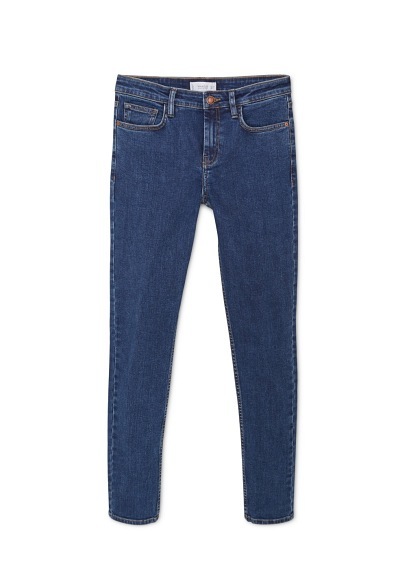Skinny Olivia Jeans - style: skinny leg; length: standard; pattern: plain; pocket detail: traditional 5 pocket; waist: mid/regular rise; predominant colour: royal blue; occasions: casual; fibres: cotton - stretch; texture group: denim; pattern type: fabric; season: a/w 2015
