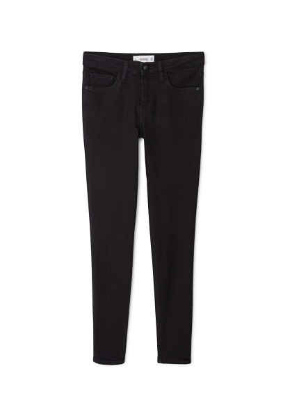 Skinny Olivia Jeans - style: skinny leg; length: standard; pattern: plain; pocket detail: traditional 5 pocket; waist: mid/regular rise; predominant colour: black; occasions: casual; fibres: cotton - stretch; texture group: denim; pattern type: fabric; season: a/w 2015