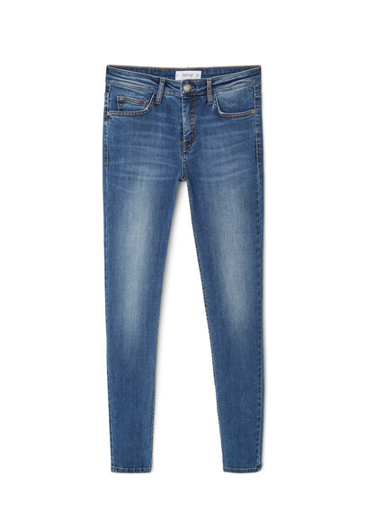 Skinny Olivia Jeans - style: skinny leg; length: standard; pattern: plain; pocket detail: traditional 5 pocket; waist: mid/regular rise; predominant colour: navy; occasions: casual; fibres: cotton - stretch; jeans detail: whiskering; texture group: denim; pattern type: fabric; season: a/w 2015