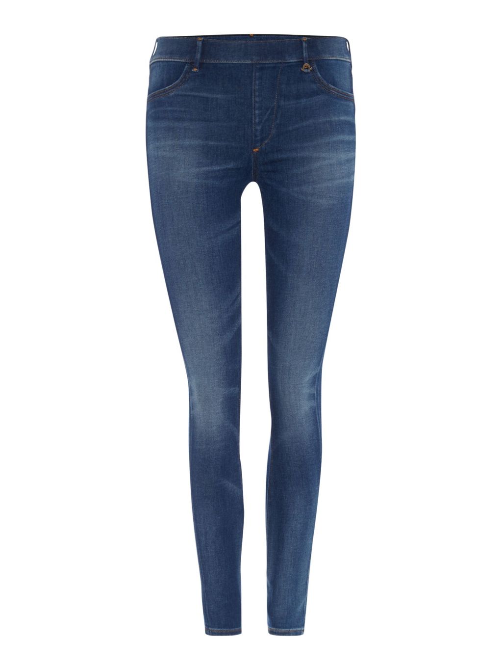 The Runway Legging Jean In Capri Blue, Denim Mid Wash - length: standard; pattern: plain; style: jeggings; waist: mid/regular rise; predominant colour: denim; occasions: casual, creative work; fibres: cotton - stretch; texture group: denim; pattern type: fabric; season: a/w 2015