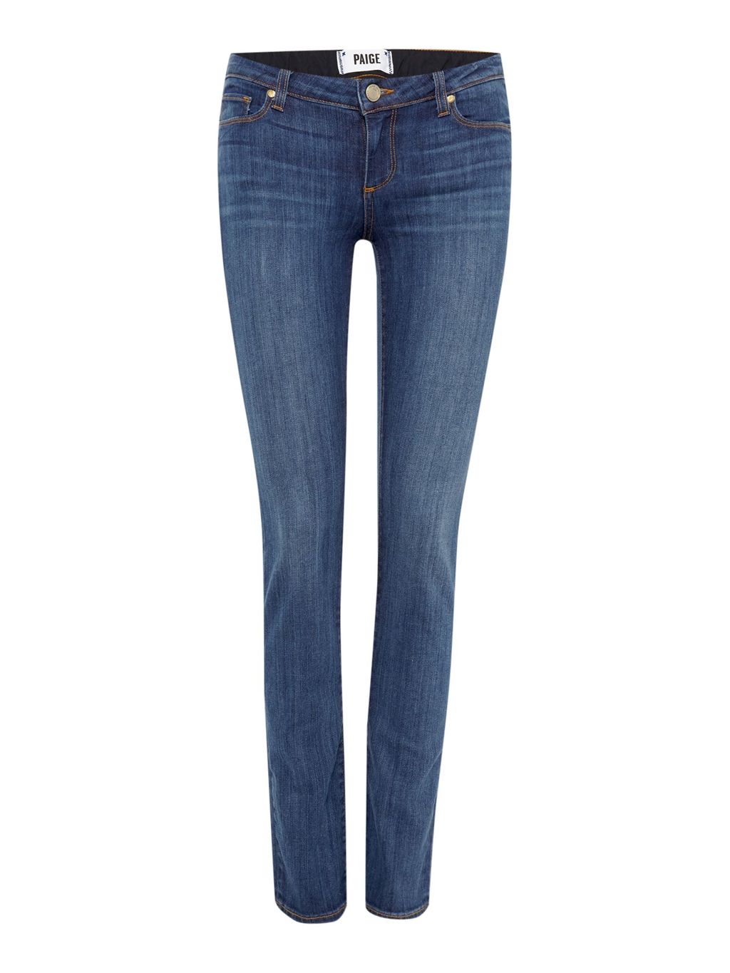 Skyline Skinny Ankle Peg Jean In Arya, Denim Mid Wash - style: skinny leg; length: standard; pattern: plain; pocket detail: traditional 5 pocket; waist: mid/regular rise; predominant colour: navy; occasions: casual; fibres: cotton - stretch; texture group: denim; pattern type: fabric; season: a/w 2015