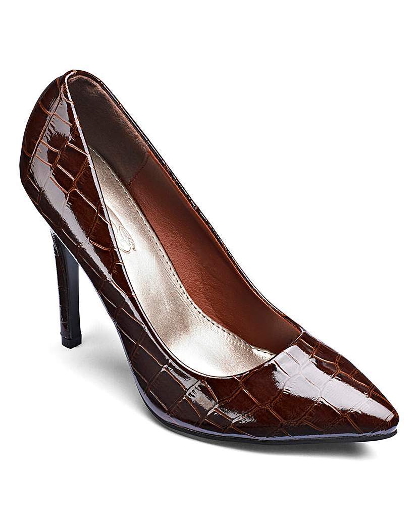 Sole Diva Pointy Court Shoes D Fit - predominant colour: burgundy; occasions: evening, occasion; material: leather; heel height: high; heel: stiletto; toe: pointed toe; style: courts; finish: patent; pattern: plain; season: a/w 2015