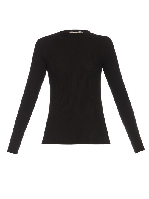Farneto Sweater - pattern: plain; style: standard; predominant colour: black; occasions: casual, creative work; length: standard; fit: standard fit; neckline: crew; sleeve length: long sleeve; sleeve style: standard; texture group: knits/crochet; pattern type: knitted - fine stitch; fibres: viscose/rayon - mix; season: a/w 2015