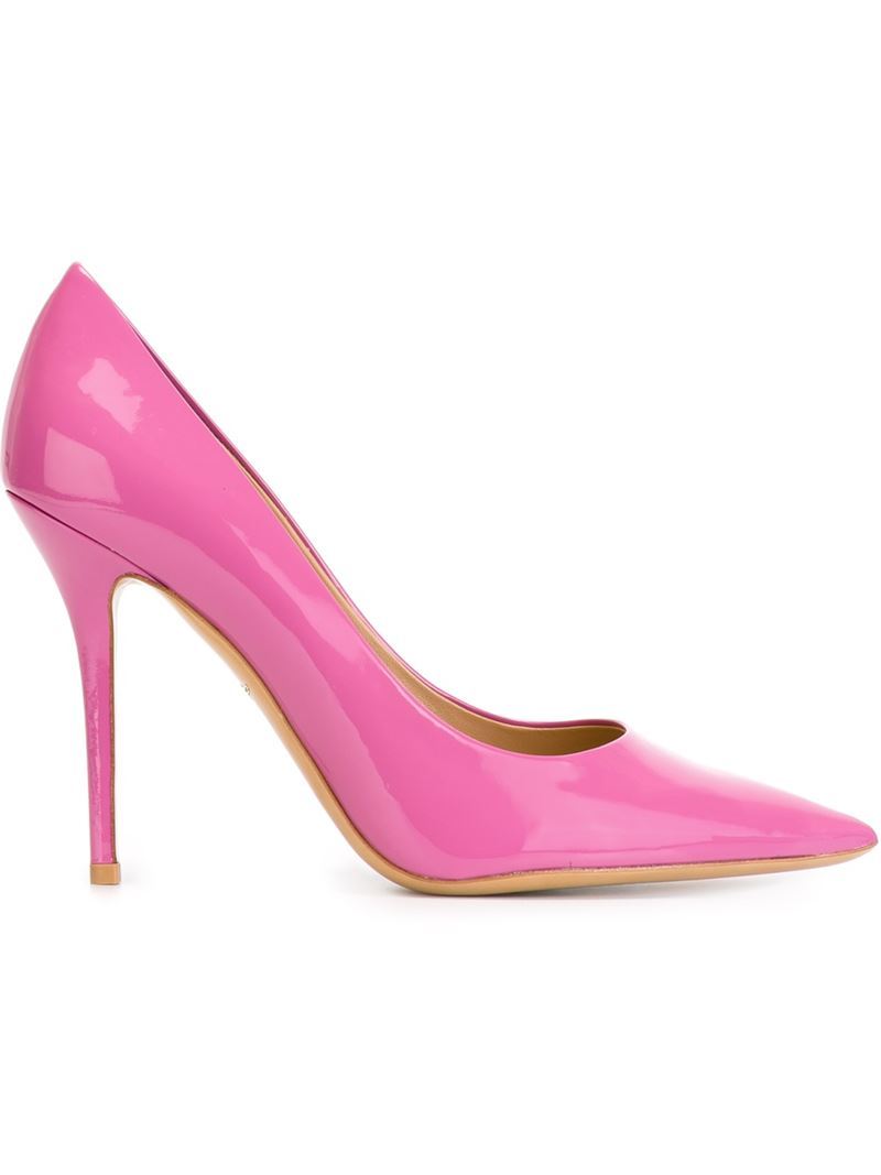 'susi' Pumps, Women's, Size: 7.5, Pink/Purple - predominant colour: hot pink; occasions: evening, occasion; material: leather; heel: stiletto; toe: pointed toe; style: courts; finish: patent; pattern: plain; heel height: very high; season: a/w 2015