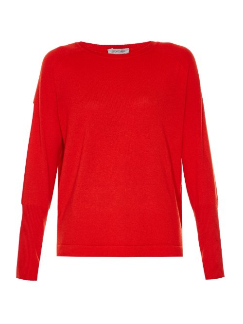 Rivolo Sweater - pattern: plain; style: standard; predominant colour: true red; occasions: casual; length: standard; fit: slim fit; neckline: crew; fibres: cashmere - 100%; sleeve length: long sleeve; sleeve style: standard; texture group: knits/crochet; pattern type: fabric; season: a/w 2015