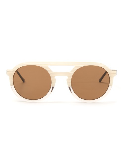Gravity Round Frame Sunglasses - predominant colour: gold; occasions: casual, holiday; style: round; size: standard; material: plastic/rubber; pattern: plain; finish: plain; season: a/w 2015