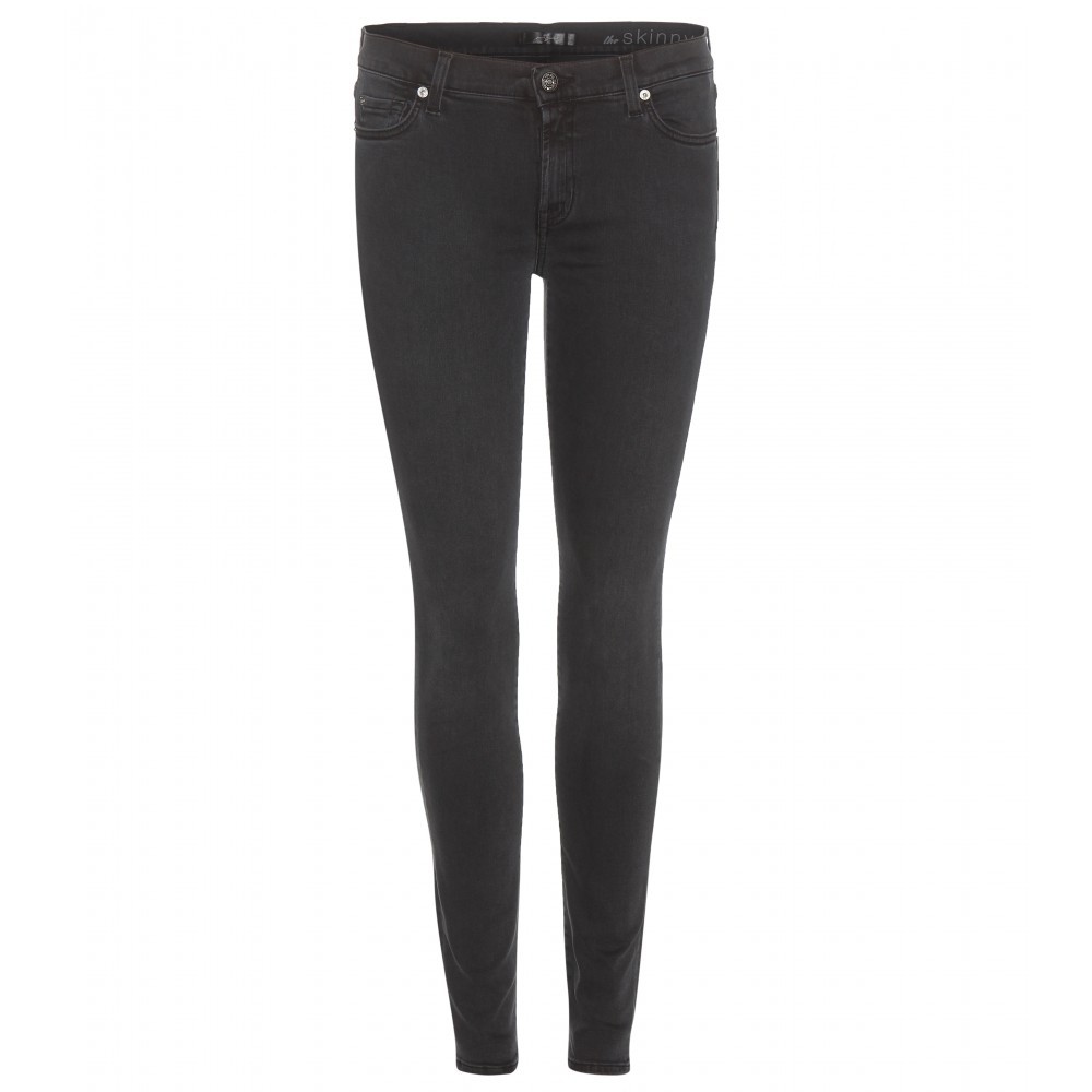 Skinny Jeans - style: skinny leg; length: standard; pattern: plain; pocket detail: traditional 5 pocket; waist: mid/regular rise; predominant colour: black; occasions: casual; fibres: cotton - stretch; texture group: denim; pattern type: fabric; season: a/w 2015