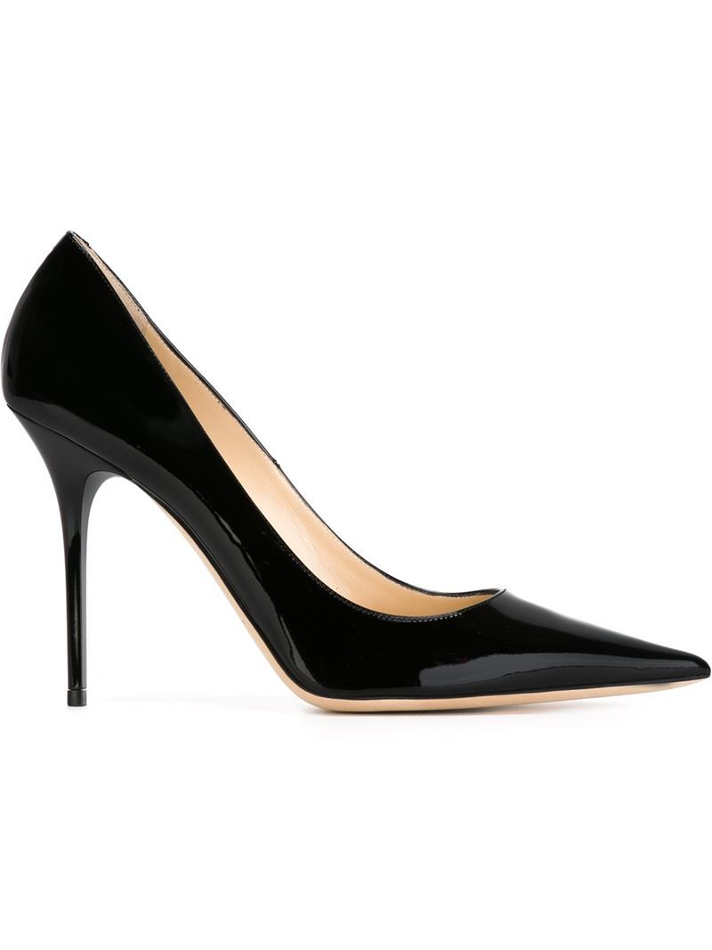 'abel' Pumps - predominant colour: black; occasions: evening, occasion; material: leather; heel: stiletto; toe: pointed toe; style: courts; finish: patent; pattern: plain; heel height: very high; season: a/w 2015