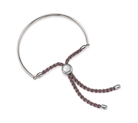 Fiji Friendship Petite Bracelet Mink - predominant colour: silver; occasions: casual, creative work; style: friendship/tie; size: small/fine; material: chain/metal; finish: plain; season: a/w 2015
