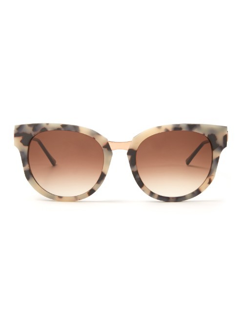 Affinity Cat Eye Frame Sunglasses - predominant colour: nude; secondary colour: charcoal; occasions: casual, holiday; style: cateye; size: standard; material: plastic/rubber; pattern: animal print; finish: plain; season: a/w 2015