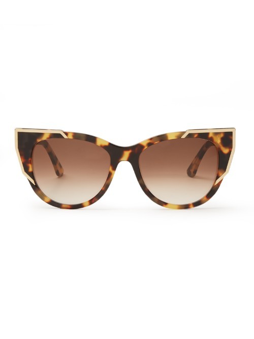 Butterscotchy Cat Eye Frame Sunglasses - predominant colour: chocolate brown; secondary colour: camel; occasions: casual, holiday; style: cateye; size: standard; material: plastic/rubber; pattern: tortoiseshell; finish: plain; season: a/w 2015