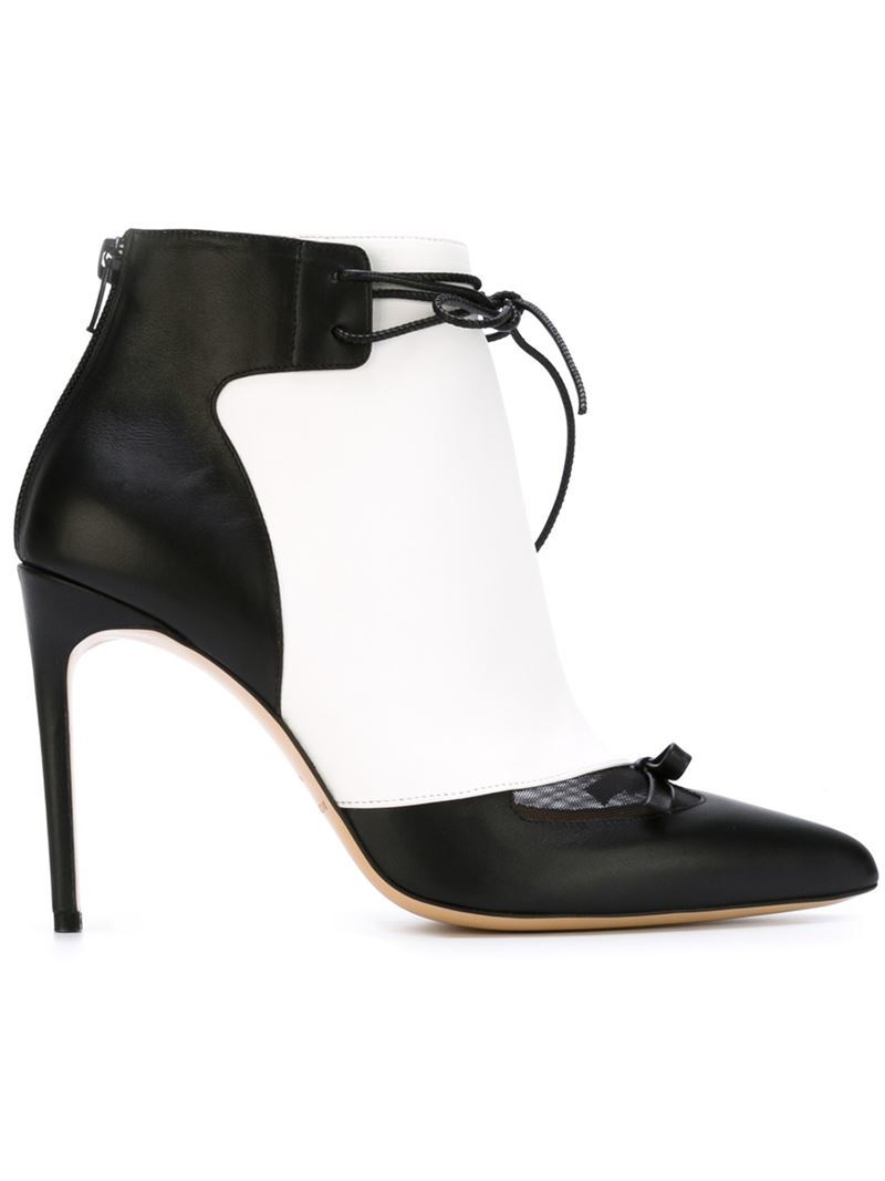 'lena' Booties, Women's, Size: 38.5, Black - predominant colour: black; occasions: evening, work, occasion; material: leather; heel height: high; ankle detail: ankle tie; heel: stiletto; toe: pointed toe; style: courts; finish: plain; pattern: plain; season: a/w 2015
