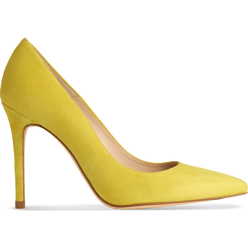 Fern Suede Courts, Women's, Eur 39 / 6 Uk Women, Gre Lime - predominant colour: yellow; occasions: evening, occasion; material: leather; heel: stiletto; toe: pointed toe; style: courts; finish: plain; pattern: plain; heel height: very high; season: a/w 2015