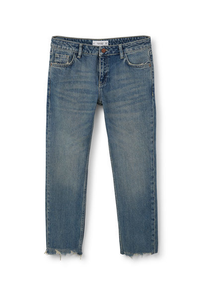 Straight Joe Jeans - style: straight leg; length: standard; pattern: plain; pocket detail: traditional 5 pocket; waist: mid/regular rise; predominant colour: denim; occasions: casual; fibres: cotton - stretch; jeans detail: shading down centre of thigh; texture group: denim; pattern type: fabric; season: a/w 2015