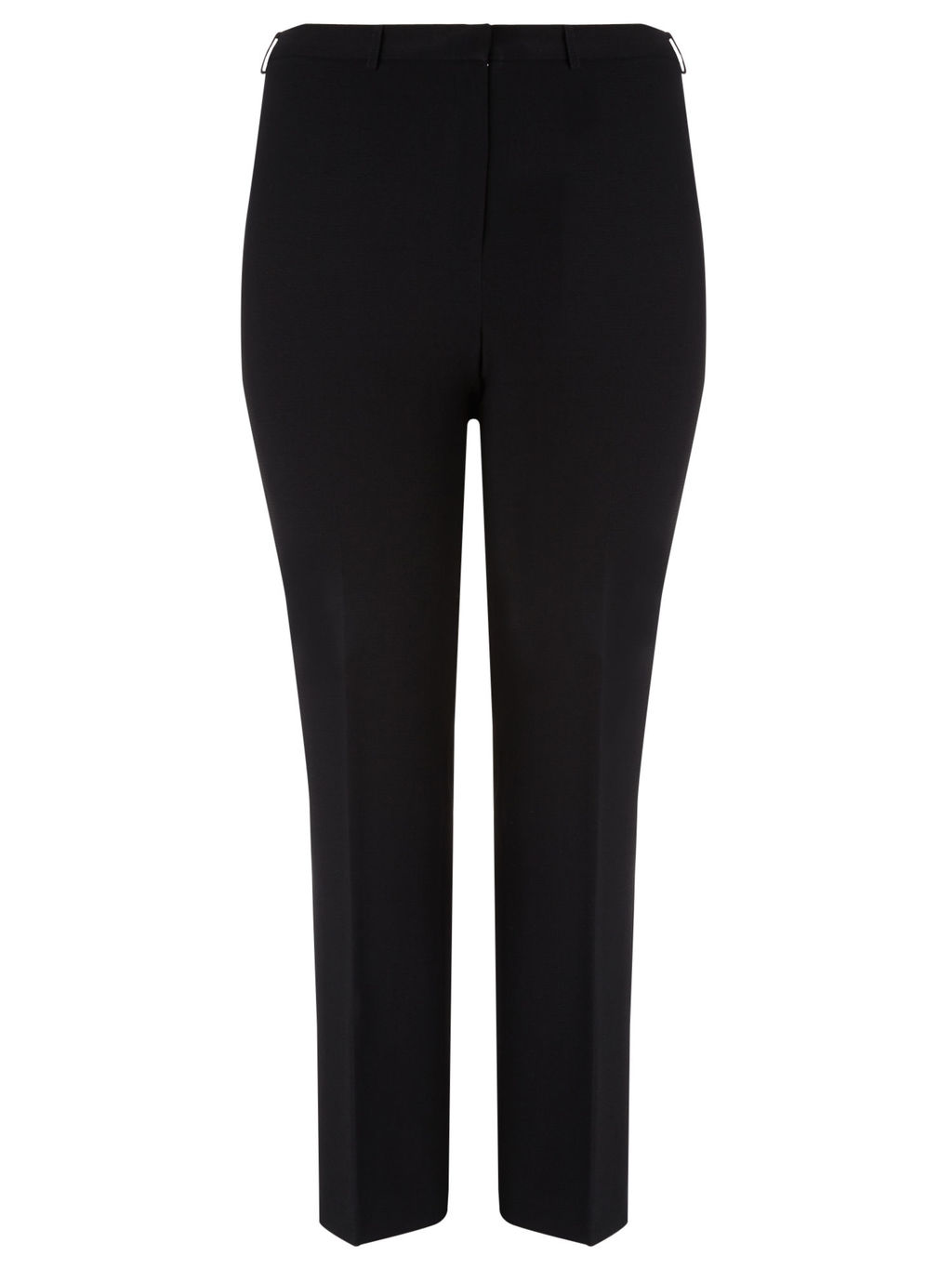 Black Tailored Texture Trouser - length: standard; pattern: plain; waist: mid/regular rise; predominant colour: black; occasions: casual, creative work; fibres: polyester/polyamide - 100%; fit: slim leg; pattern type: fabric; texture group: woven light midweight; style: standard; season: a/w 2015