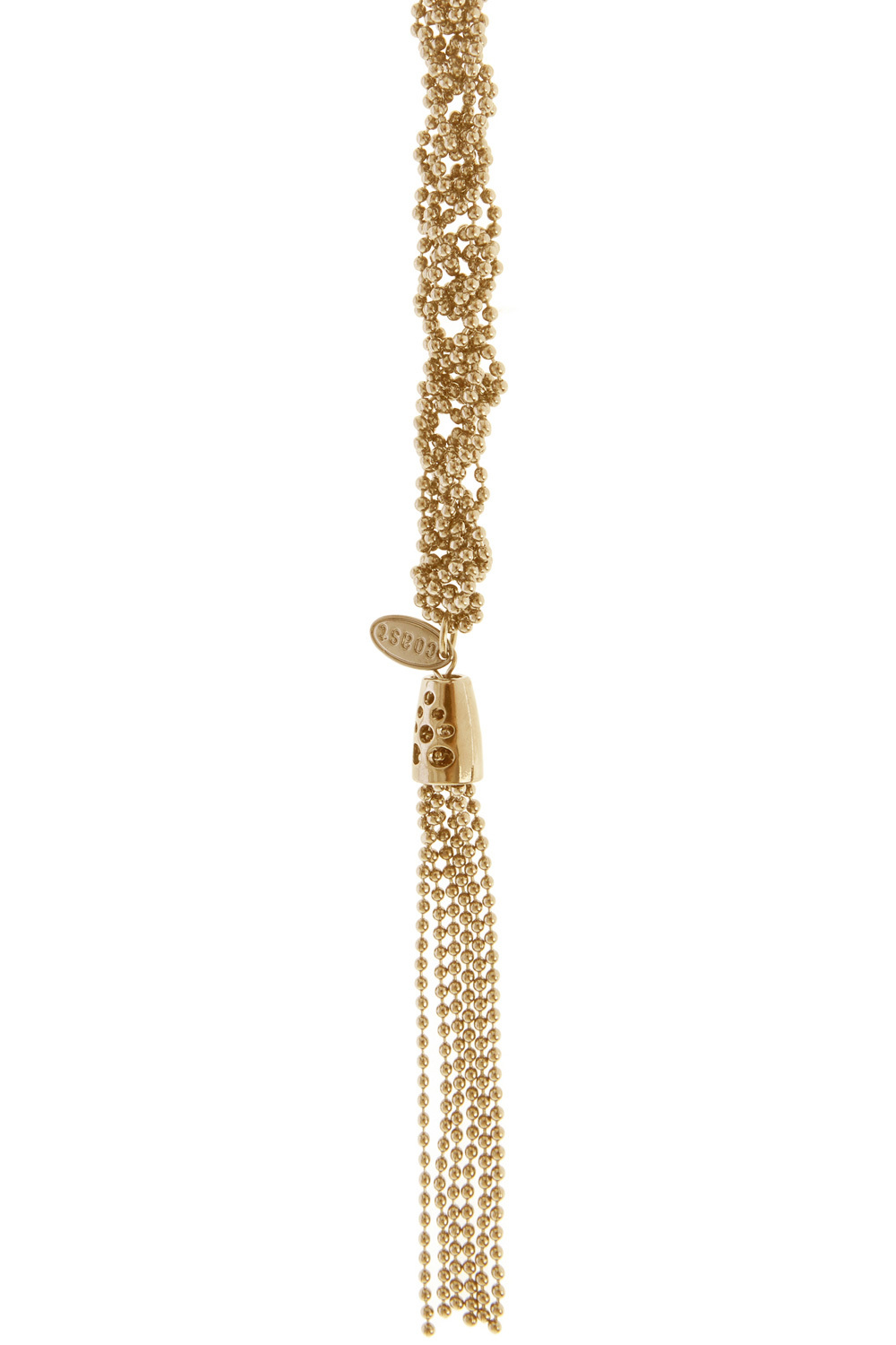Long Sparkle Chain Necklace - predominant colour: gold; occasions: evening; style: pendant; length: long; size: standard; material: chain/metal; finish: metallic; embellishment: chain/metal; season: a/w 2015