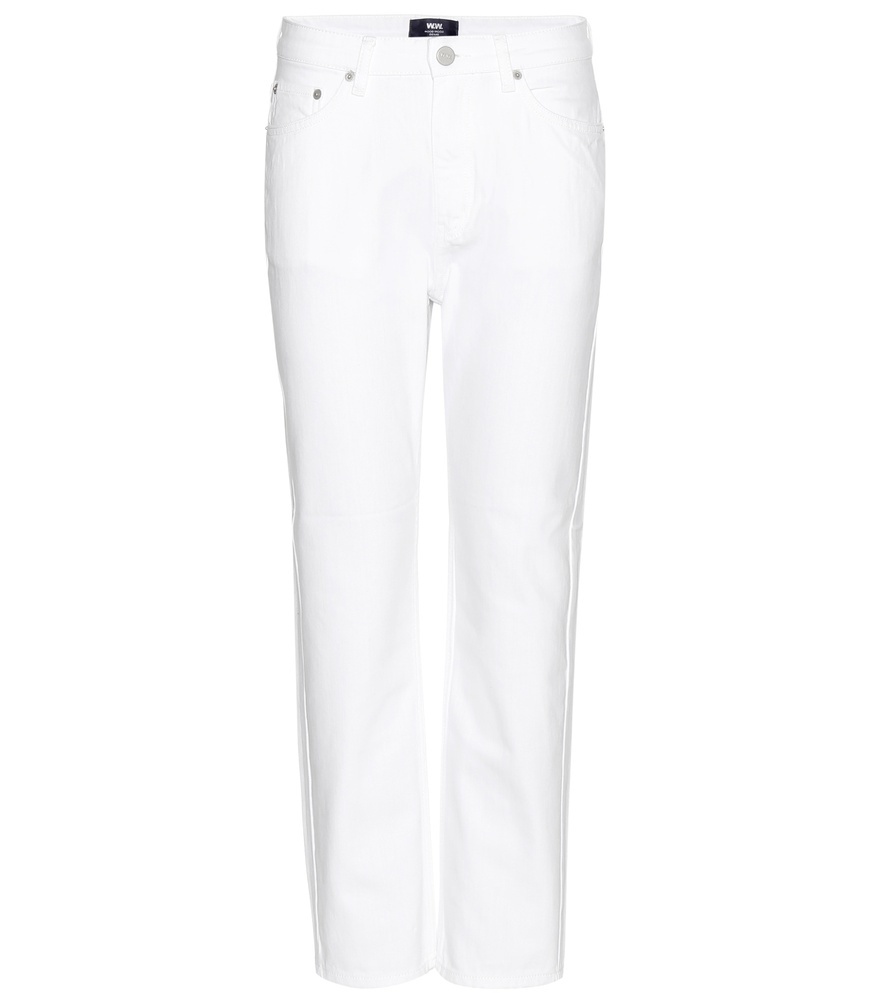 Eve Cropped Jeans - style: skinny leg; length: standard; pattern: plain; pocket detail: traditional 5 pocket; waist: mid/regular rise; predominant colour: white; occasions: casual, creative work; fibres: cotton - mix; texture group: denim; pattern type: fabric; season: a/w 2015