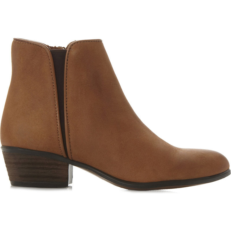 Line Low Suede Ankle Boots, Women's, Eur 38 / 5 Uk Women, Tan Nubuck - predominant colour: tan; occasions: casual; material: suede; heel height: flat; embellishment: elasticated; heel: block; toe: round toe; boot length: ankle boot; style: standard; finish: plain; pattern: plain; season: a/w 2015