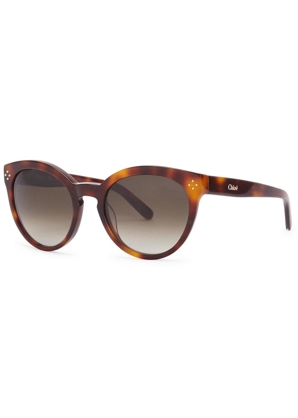Â Boxwood Tortoiseshell Oval Frame Sunglasses - predominant colour: tan; occasions: casual, holiday; style: cateye; size: large; material: plastic/rubber; pattern: tortoiseshell; finish: plain; season: a/w 2015; wardrobe: highlight
