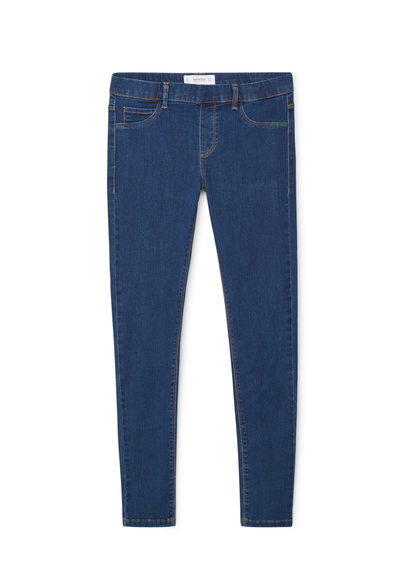 Dark Piti Jeggings - pattern: plain; style: jeggings; pocket detail: traditional 5 pocket; waist: mid/regular rise; predominant colour: royal blue; occasions: casual; length: ankle length; fibres: cotton - stretch; texture group: denim; pattern type: fabric; season: a/w 2015