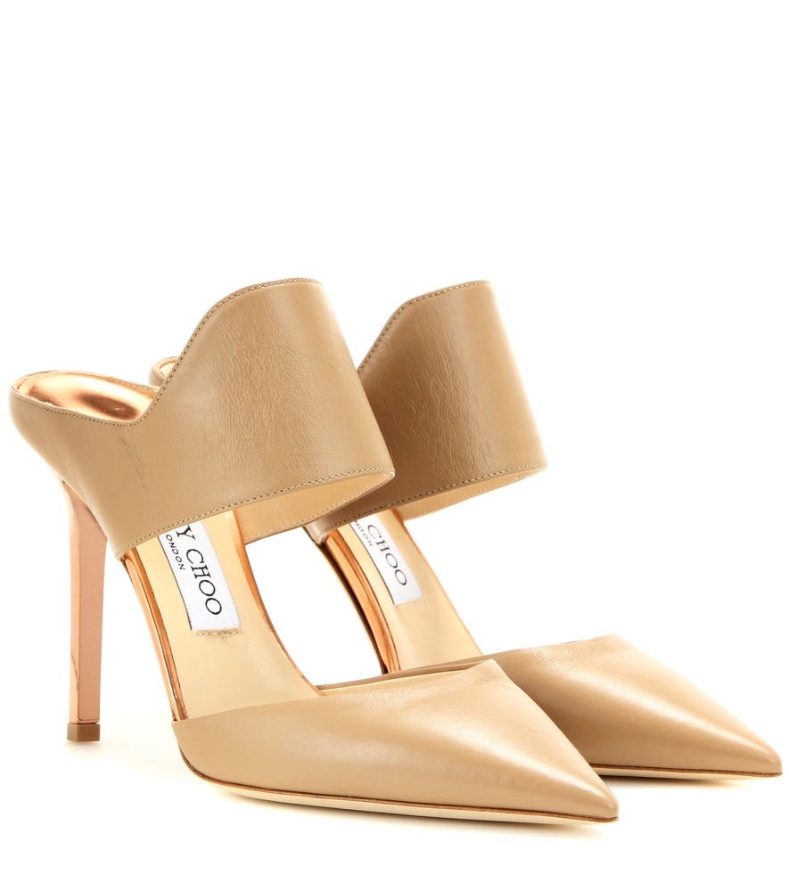 Duty 100 Leather Sandals - predominant colour: camel; material: leather; heel: stiletto; toe: pointed toe; style: courts; finish: plain; pattern: plain; heel height: very high; occasions: creative work; season: a/w 2015