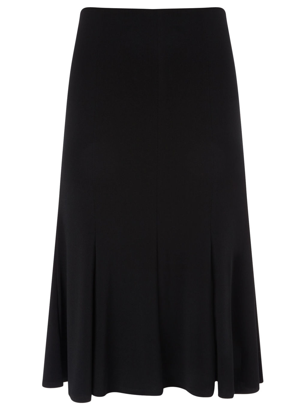 Panel Detail Skirt - length: below the knee; pattern: plain; style: bias cut; waist: mid/regular rise; fit: bias; predominant colour: black; occasions: casual, creative work; fibres: polyester/polyamide - stretch; pattern type: fabric; texture group: jersey - stretchy/drapey; season: a/w 2015