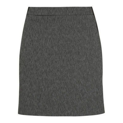A Line Skirt Light Grey - length: mid thigh; pattern: plain; fit: loose/voluminous; waist: high rise; predominant colour: charcoal; occasions: casual, work, creative work; style: a-line; fibres: polyester/polyamide - 100%; waist detail: narrow waistband; pattern type: fabric; texture group: jersey - stretchy/drapey; season: a/w 2015