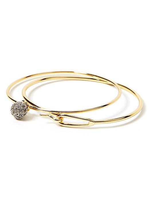 Sparkle Bangle Gold - predominant colour: gold; occasions: evening; size: standard; material: chain/metal; finish: metallic; embellishment: crystals/glass; secondary colour: clear; season: a/w 2015; style: multi bangle; wardrobe: event