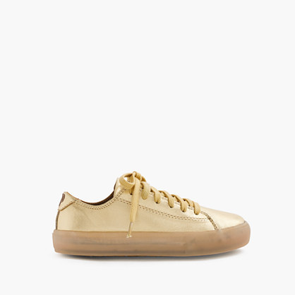 Kids' Pop Shoes™ Leather Sneakers With Light Up Soles - predominant colour: nude; occasions: casual; material: leather; heel height: flat; toe: round toe; style: trainers; finish: plain; pattern: plain; season: s/s 2016; wardrobe: basic