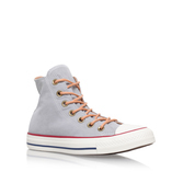 Ct Peached Canvas Hi - predominant colour: light grey; occasions: casual; material: fabric; heel height: flat; heel: standard; toe: round toe; boot length: ankle boot; style: high top; finish: plain; pattern: plain; shoe detail: moulded soul; season: s/s 2016; wardrobe: highlight
