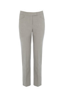 Clara Workwear Trouser - pattern: plain; waist: mid/regular rise; predominant colour: mid grey; occasions: work, creative work; length: ankle length; fibres: polyester/polyamide - stretch; fit: slim leg; pattern type: fabric; texture group: woven light midweight; style: standard; season: s/s 2016; wardrobe: basic