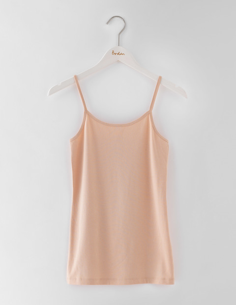 Longer Line Plain Cami Nude Women, Nude - sleeve style: spaghetti straps; pattern: plain; style: camisole; predominant colour: nude; occasions: casual, holiday; length: standard; neckline: scoop; fibres: cotton - mix; fit: body skimming; sleeve length: sleeveless; pattern type: fabric; texture group: jersey - stretchy/drapey; season: s/s 2016; wardrobe: basic