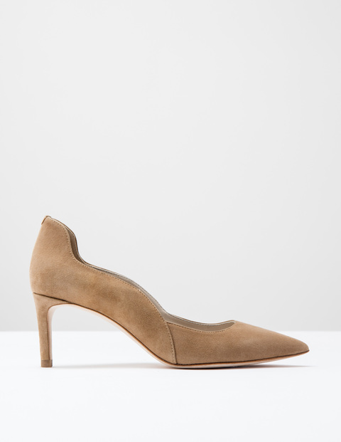 Wave Mid Court Camel Suede Women, Camel Suede - predominant colour: camel; occasions: evening, creative work; material: suede; heel height: high; heel: stiletto; toe: pointed toe; style: courts; finish: plain; pattern: plain; season: s/s 2016; wardrobe: investment