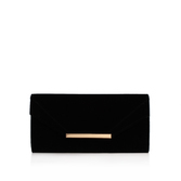Thandi - predominant colour: black; occasions: evening; type of pattern: standard; style: clutch; length: hand carry; size: standard; material: leather; pattern: plain; finish: plain; season: s/s 2016; wardrobe: event