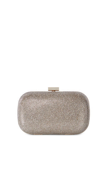 Sparkle Clutch - predominant colour: silver; occasions: evening, occasion; type of pattern: standard; style: clutch; length: hand carry; size: small; material: fabric; embellishment: glitter; pattern: plain; finish: metallic; season: a/w 2016; wardrobe: event