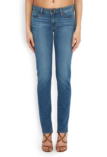 Skyline Skinny Jean In Tessie - style: skinny leg; length: standard; pattern: plain; pocket detail: traditional 5 pocket; waist: mid/regular rise; predominant colour: denim; occasions: casual; fibres: cotton - stretch; jeans detail: whiskering; texture group: denim; pattern type: fabric; wardrobe: basic; season: a/w 2016