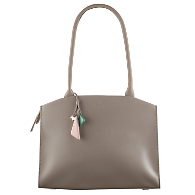 Grafton Leather Large Tote Bag - predominant colour: mid grey; occasions: work, creative work; type of pattern: standard; style: tote; length: handle; size: oversized; material: leather; pattern: plain; finish: plain; wardrobe: investment; season: a/w 2016