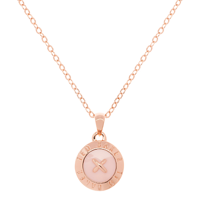 Emmalyn Button Pendant Necklace - predominant colour: gold; occasions: evening; style: pendant; length: mid; size: standard; material: chain/metal; finish: plain; season: a/w 2016; wardrobe: event