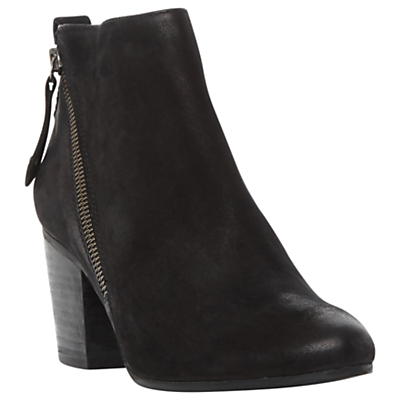 Jaydun Block Heeled Ankle Boots - predominant colour: black; occasions: casual, work, creative work; material: leather; heel height: high; heel: block; toe: round toe; boot length: ankle boot; style: standard; finish: plain; pattern: plain; season: a/w 2016; wardrobe: highlight