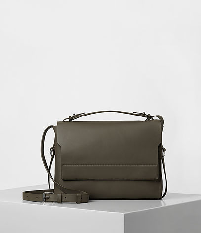 Paradise Shoulder Bag - predominant colour: taupe; occasions: casual; type of pattern: standard; style: messenger; length: across body/long; size: small; material: leather; pattern: plain; finish: plain; wardrobe: basic; season: a/w 2016