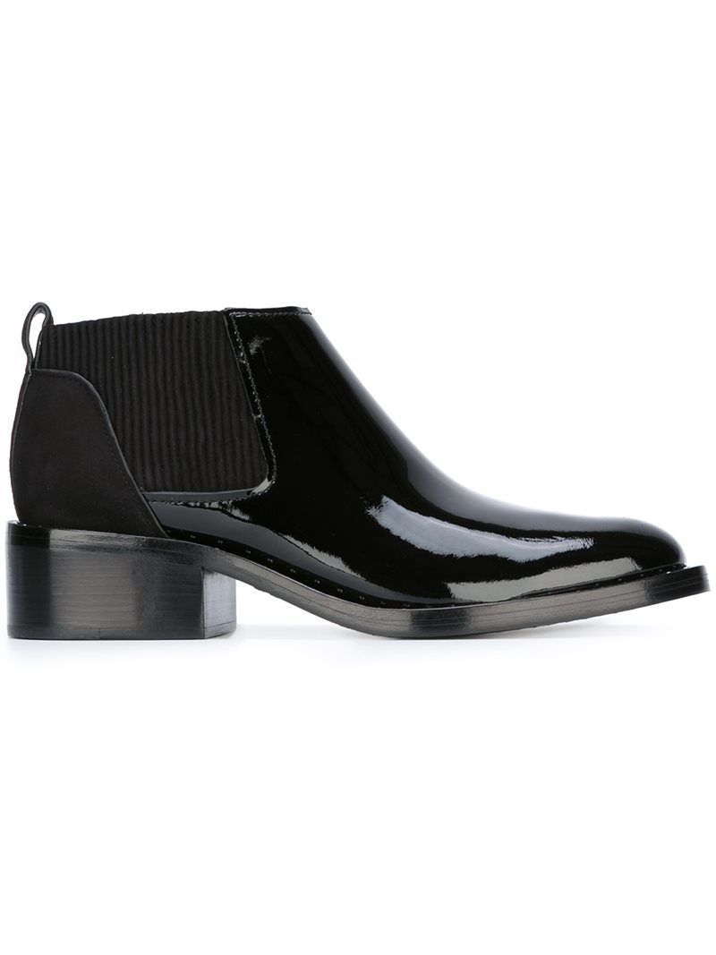 Studded Chelsea Boots, Women's, Size: 37, Black - predominant colour: black; occasions: casual; material: leather; heel height: mid; embellishment: elasticated; heel: block; toe: round toe; boot length: ankle boot; finish: patent; pattern: plain; style: chelsea; wardrobe: basic; season: a/w 2016