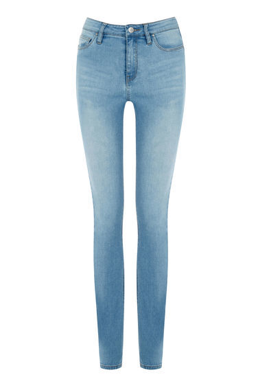 Powerhold Skinny Cut Jeans - style: skinny leg; length: standard; pattern: plain; waist: mid/regular rise; predominant colour: denim; occasions: casual; fibres: cotton - stretch; texture group: denim; pattern type: fabric; wardrobe: basic; season: s/s 2017