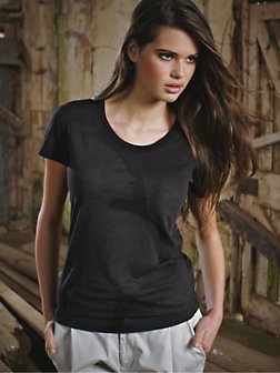 Printed Top, Black - pattern: plain, picture design, patterned/print; style: t-shirt; predominant colour: black; occasions: casual, work; length: standard; neckline: scoop; fibres: cotton - 100%; material texture: jersey; fit: straight cut; sleeve length: short sleeve; sleeve style: standard; pattern type: fabric; pattern size: standard; texture group: jersey - stretchy/drapey